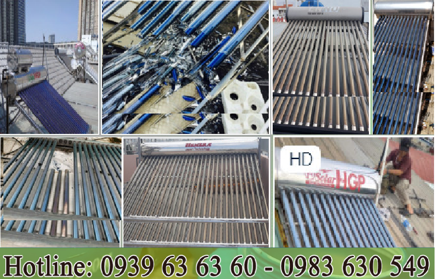 thay ống thủy tinnh máy nước nóng năng lượng mặt trời
