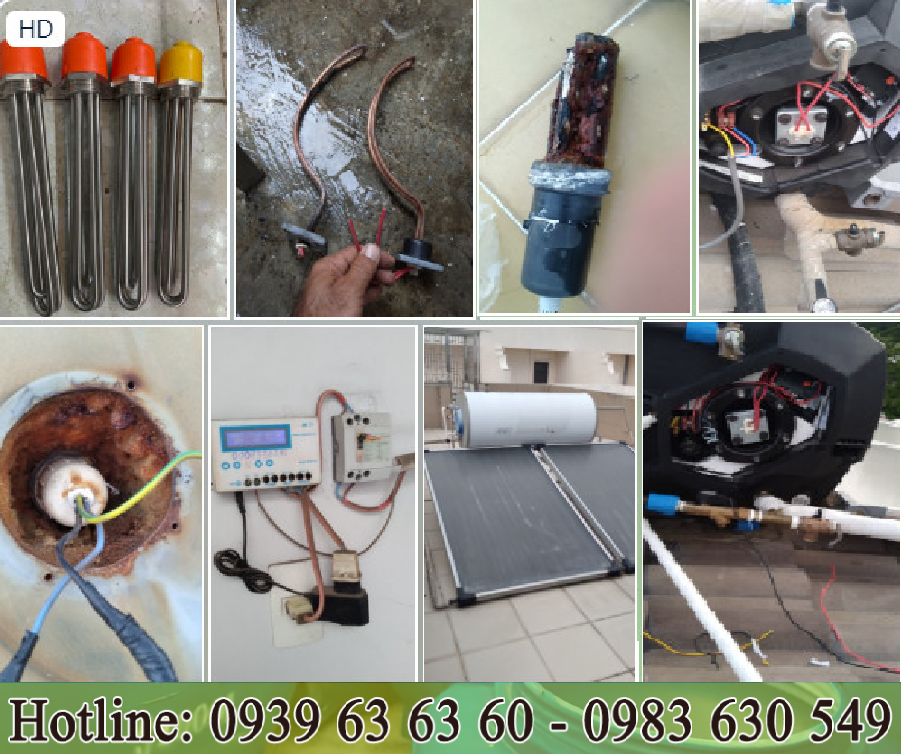 thay thế phụ kiện máy nước nóng năng lượng mặt trời