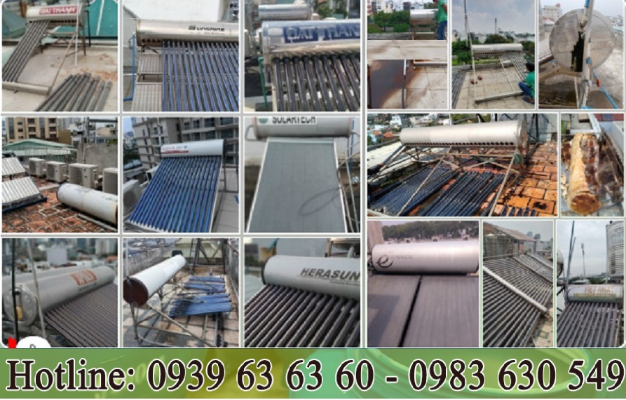lắp đặt , di dời máy nước nóng năng lượng mặt trời