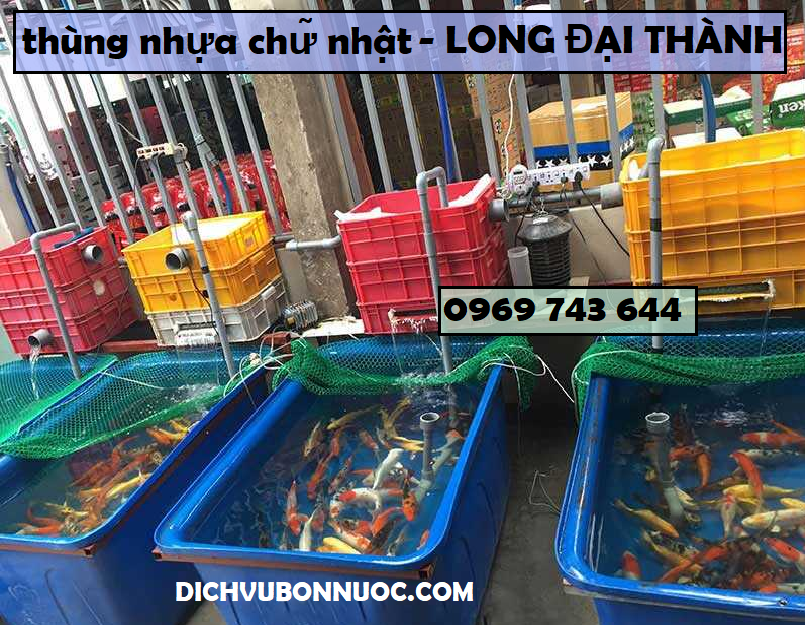 thùng nhựa chữ nhật 