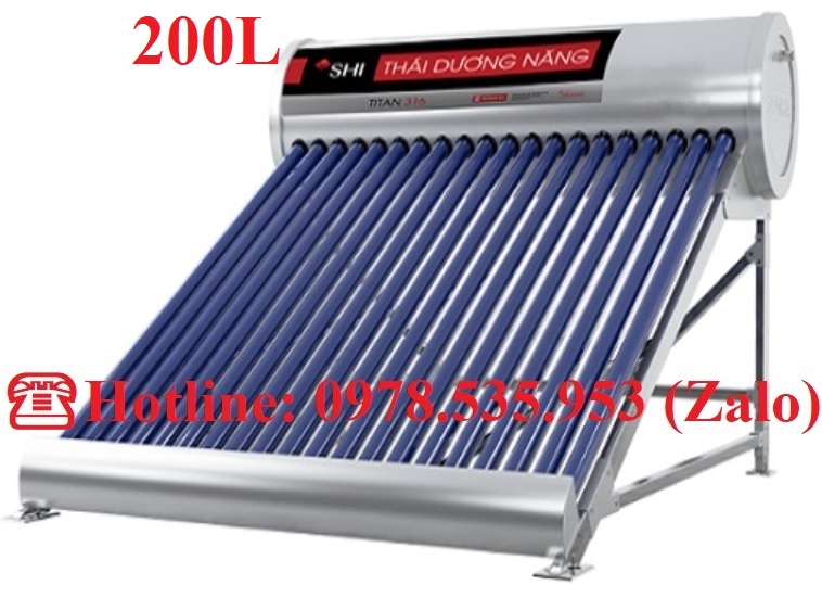 Máy nước nóng năng lượng mặt trời Titan Sơn Hà 200L