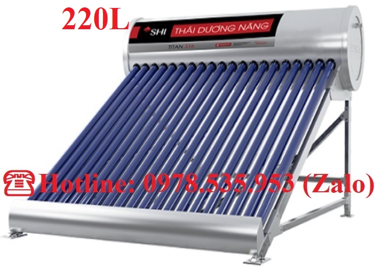 Máy nước nóng năng lượng mặt trời Titan Sơn Hà 220L