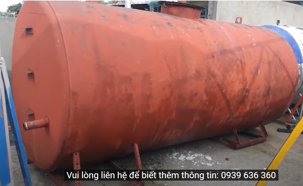 bồn sắt cũ 5000l ngang