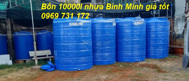 bồn nhựa 10000l đứng Bình Minh