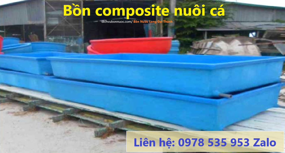 Bồn composite nuôi cá , nuôi thủy sản 