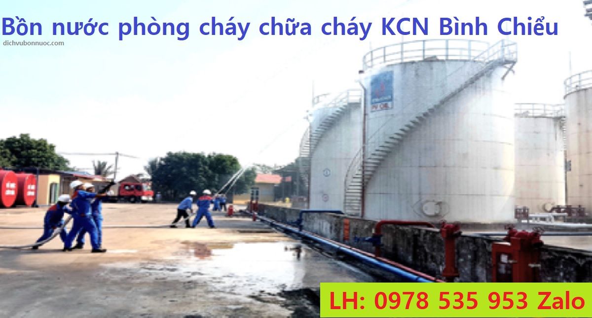 bồn nước phòng cháy chữa cháy KCN Bình Chiểu