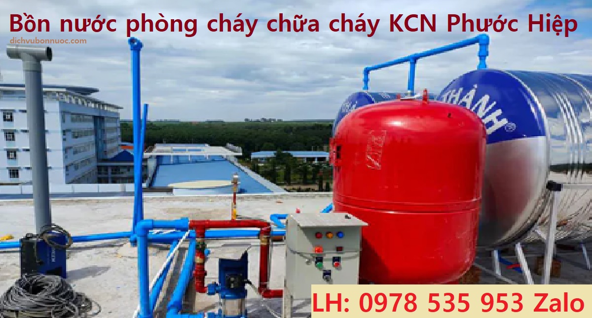 Bồn nước phòng cháy chữa cháy KCN Phước Hiệp