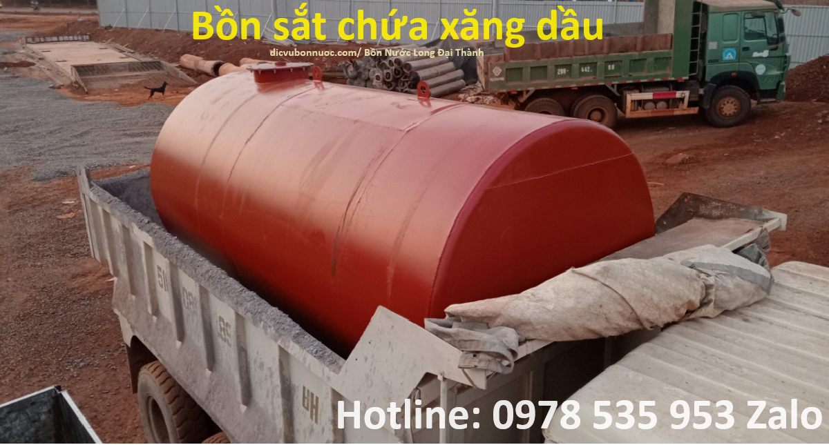 Bồn sắt chứa xăng dầu