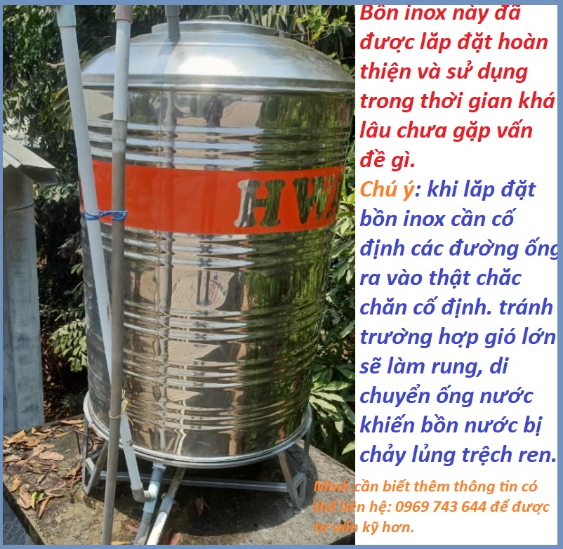 hàn bồn nước inox tại nhà