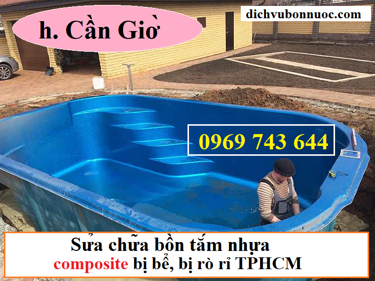 hàn sửa bể bơi composite huyện cần giờ