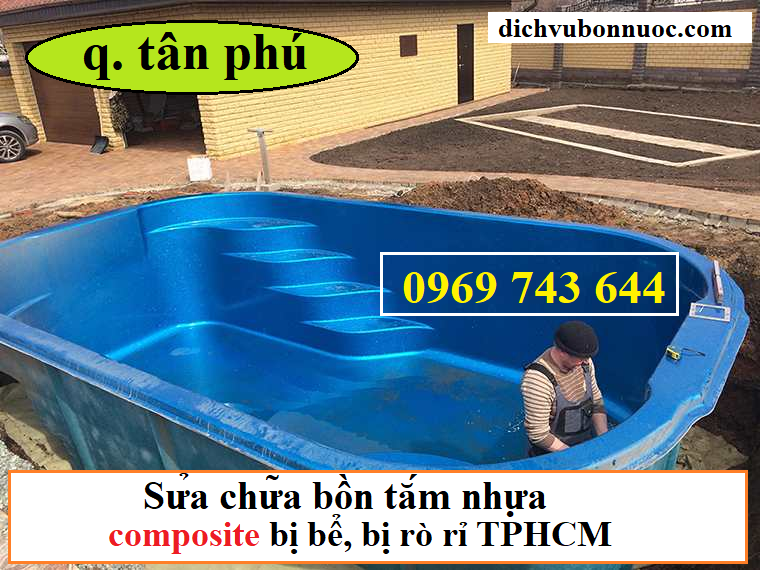 hàn sửa bể bơi composite quận tân phú tphcm