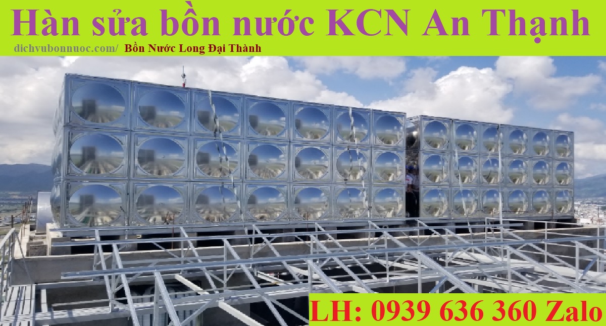 Hàn sửa bồn nước KCN An Thạnh