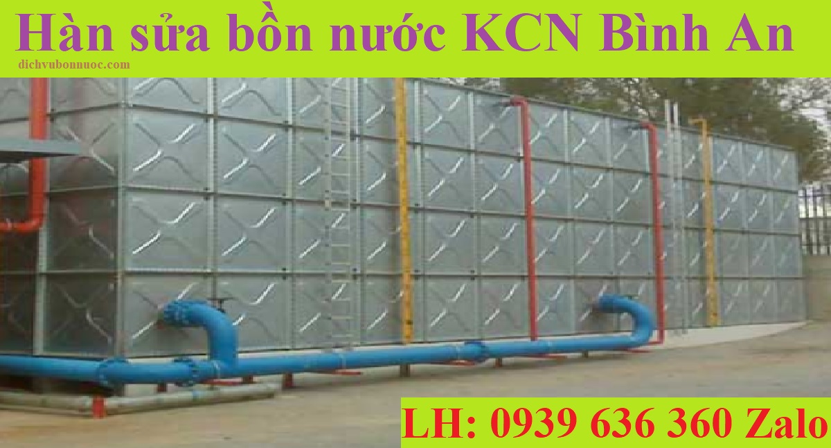 Hàn sửa bồn nước KCN Bình An