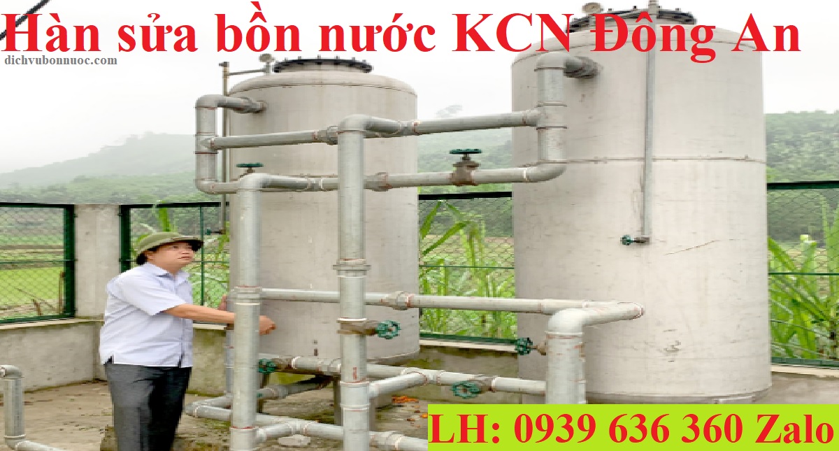 Hàn sửa bồn nước KCN Đông An