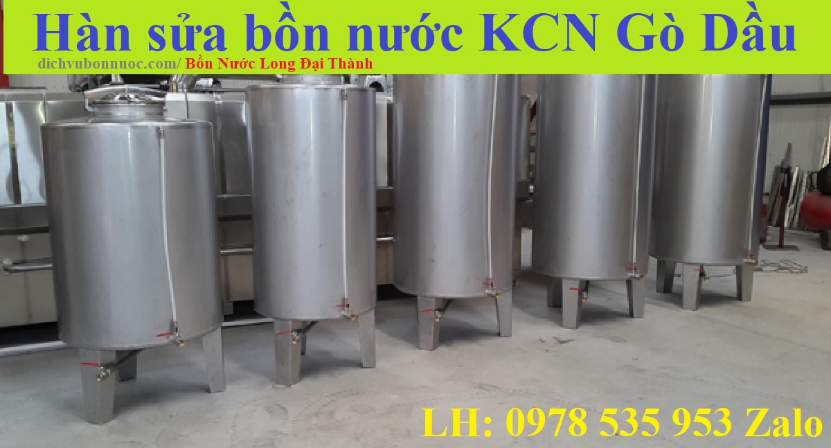 Hàn sửa bồn nước KCN Gò Dầu