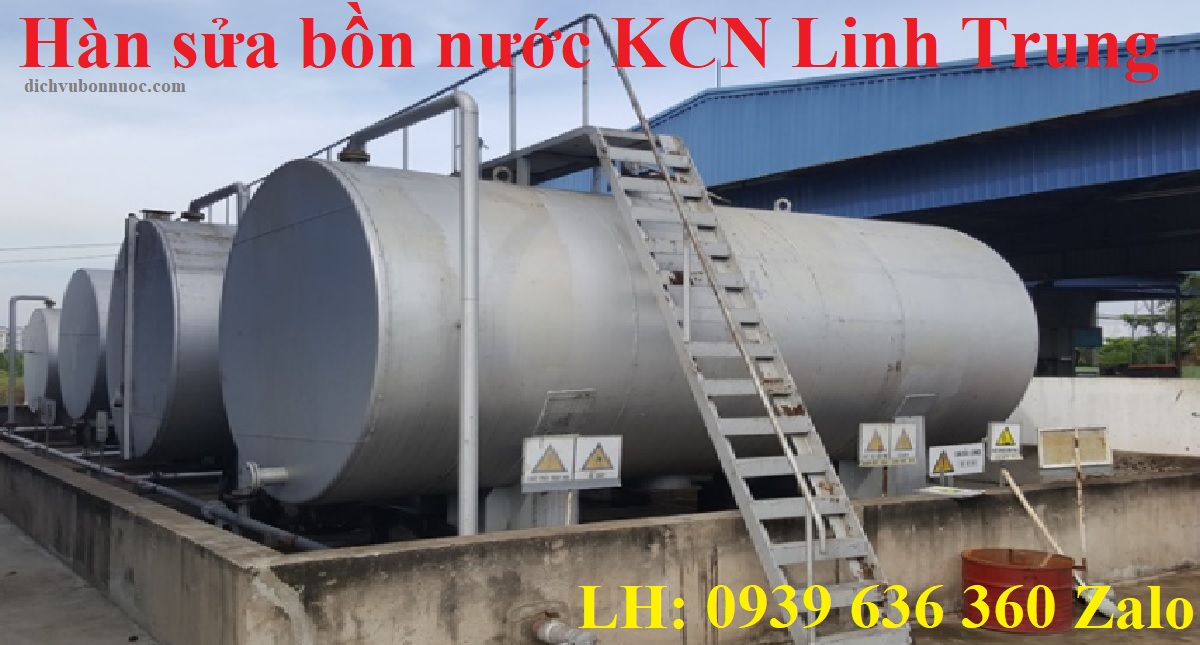 Hàn sửa bồn nước KCN Linh Trung