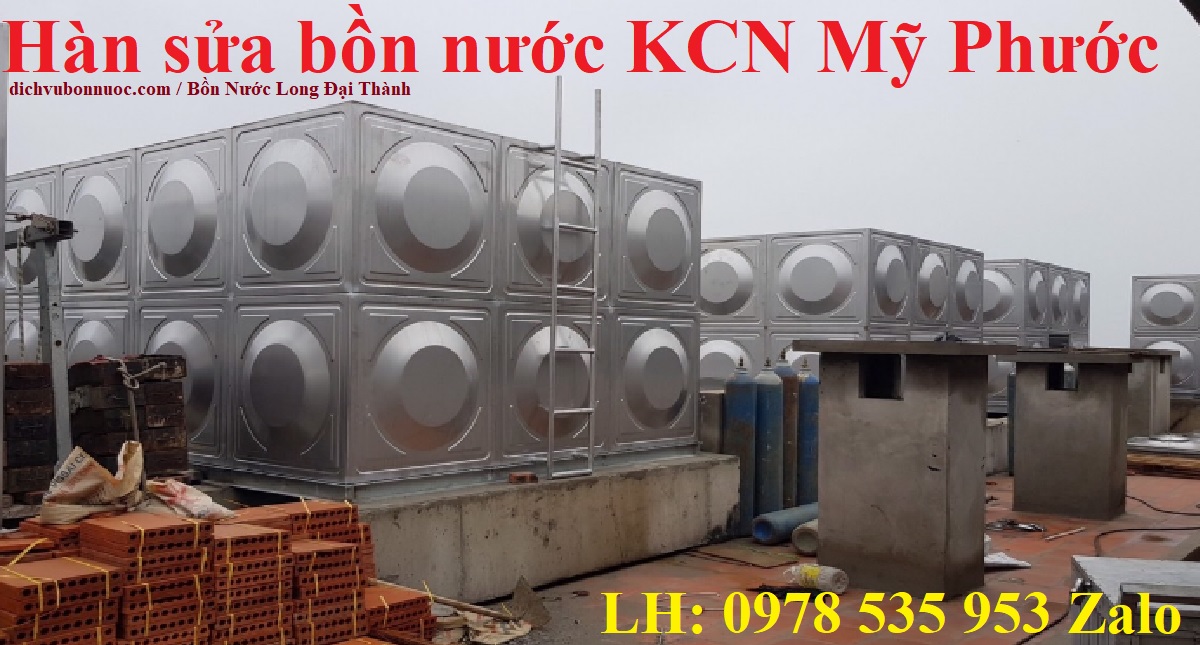 Hàn sửa bồn nước KCN Mỹ Phước
