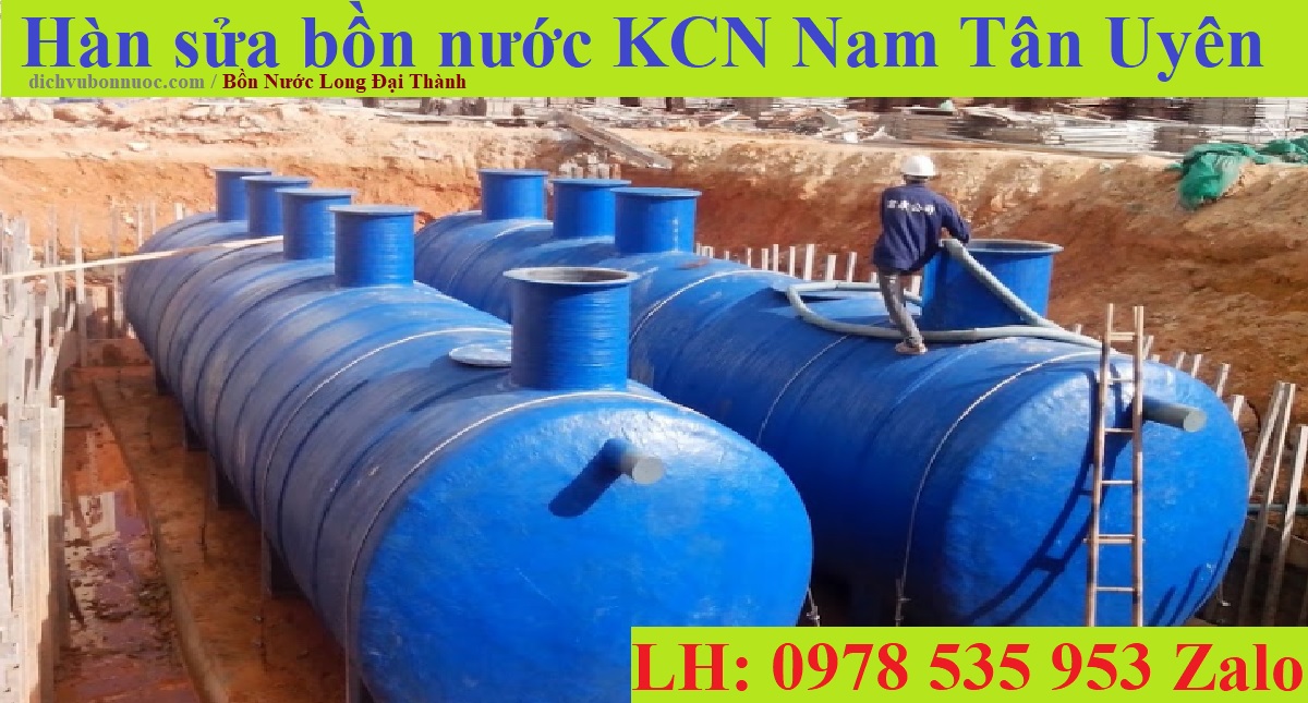 Hàn sửa bồn nước KCN Nam TânUyên