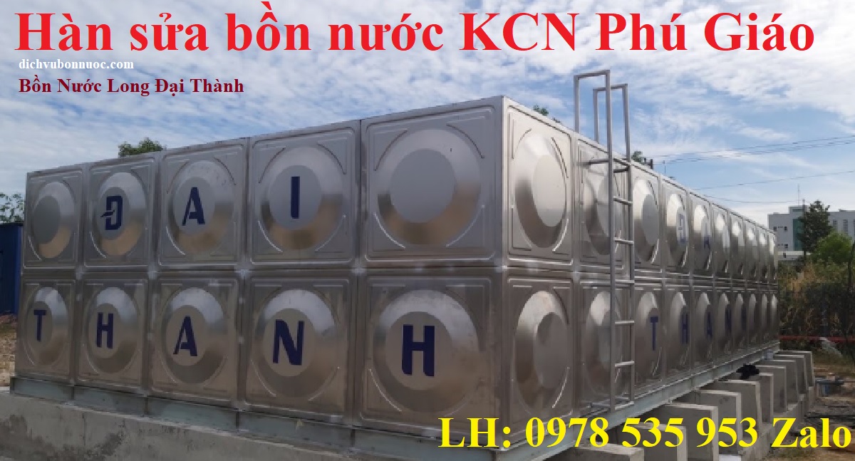 Hàn sửa bồn nước KCN Phú Giáo