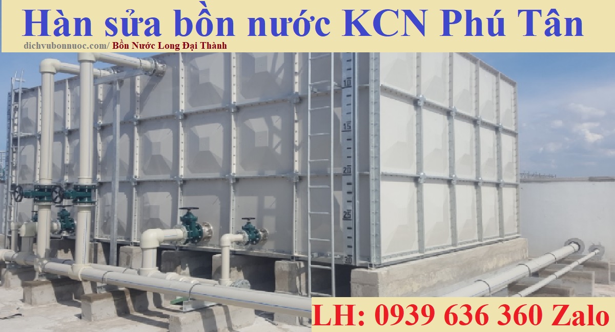 Hàn sửa bồn nước KCN Phú Tân