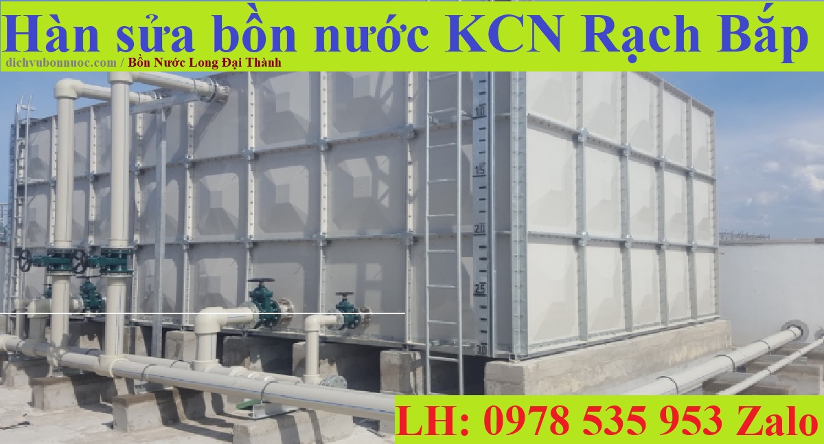 Hàn sửa bồn nước KCN Rạch Bắp