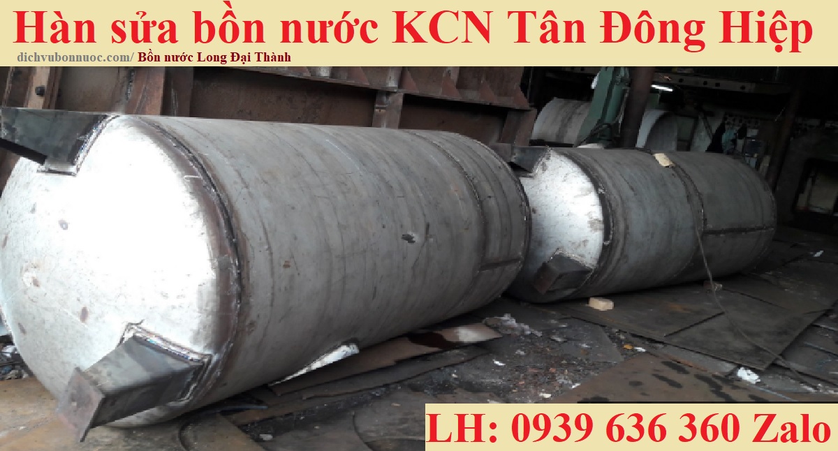 Hàn sửa bồn nước KCN Tân Đông Hiệp