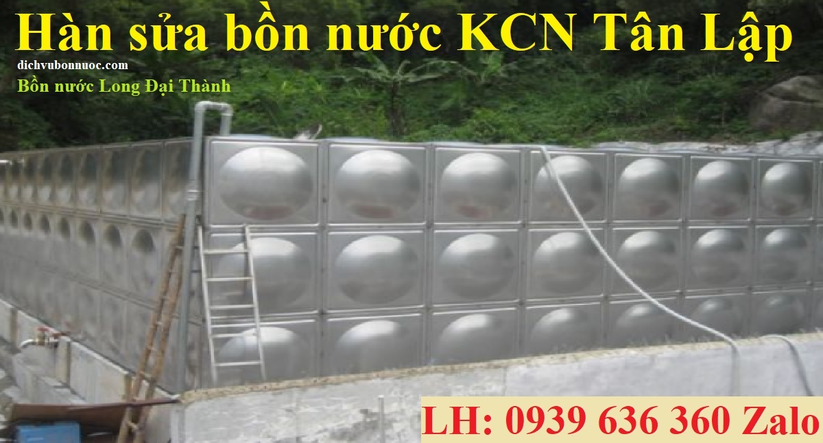 Hàn sửa bồn nước KCN Tân Lập