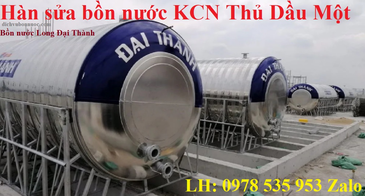 Hàn sửa bồn nước KCN Thủ Dầu Một