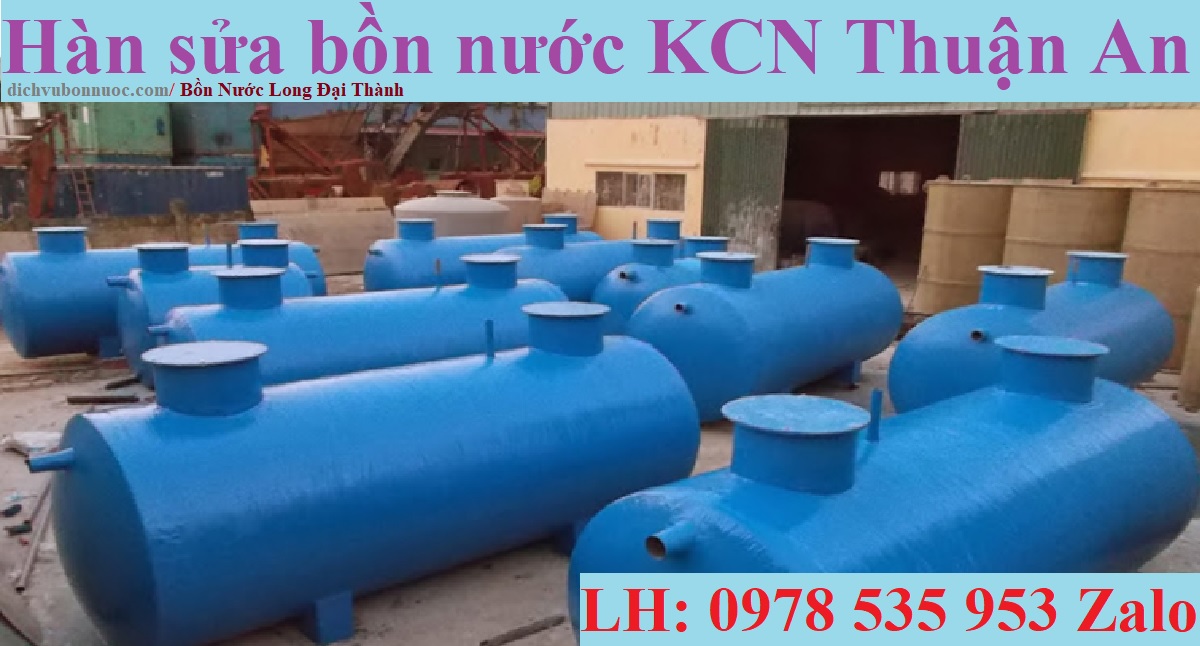 hàn sửa bồn nước KCN Thuận An