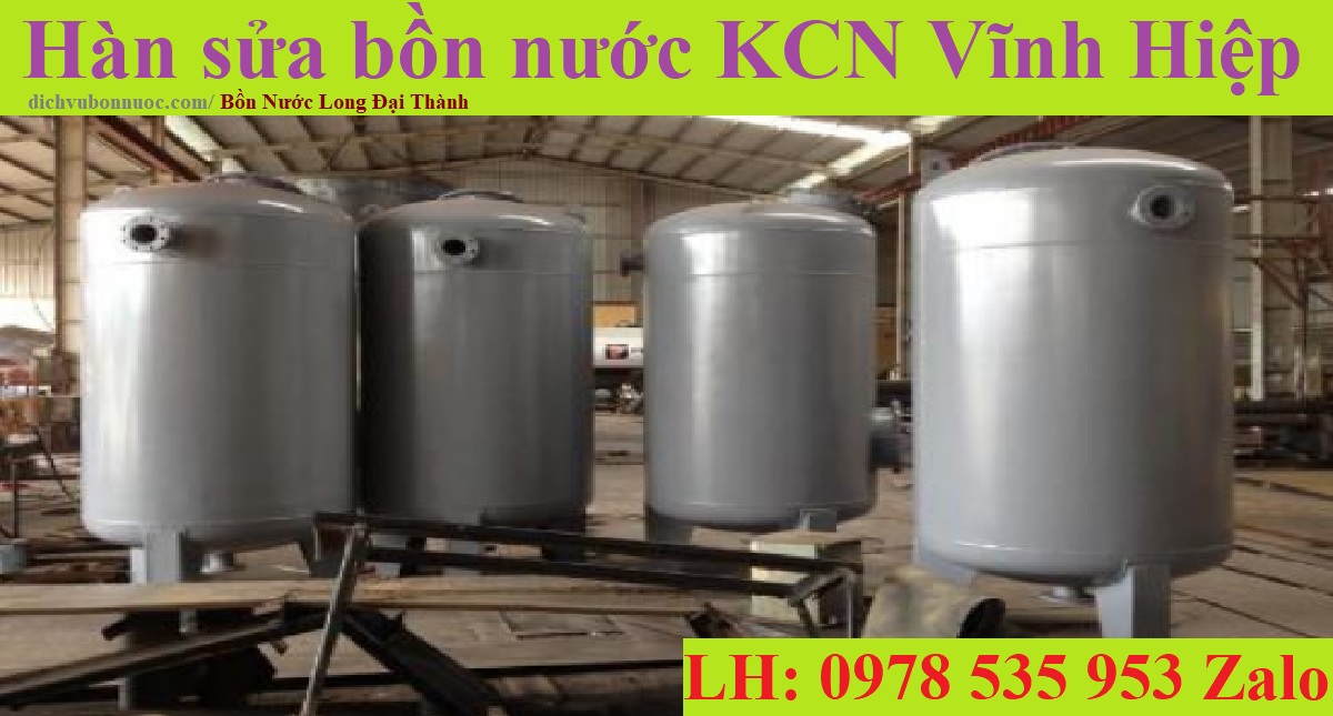 Hàn sửa bồn nước KCN Vĩnh Hiệp