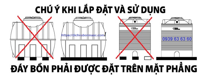 hướng dẫn lắp đặt bồn nhựa 10 khối bình minh