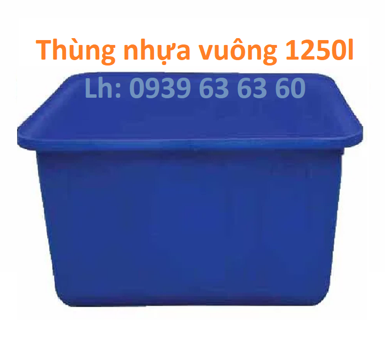 thùng nhựa chữ nhật 1250l