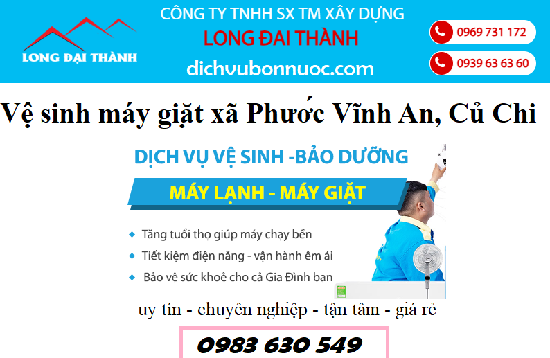 vệ sinh máy lạnh xã phước vĩnh an